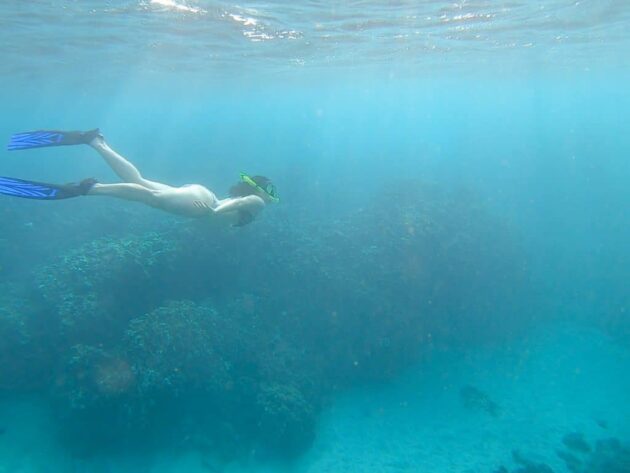 Snorkeling at Kumimi Beach