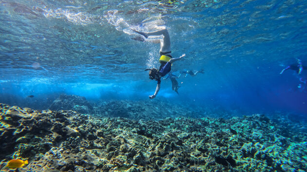 Snorkeling at Kumimi Beach