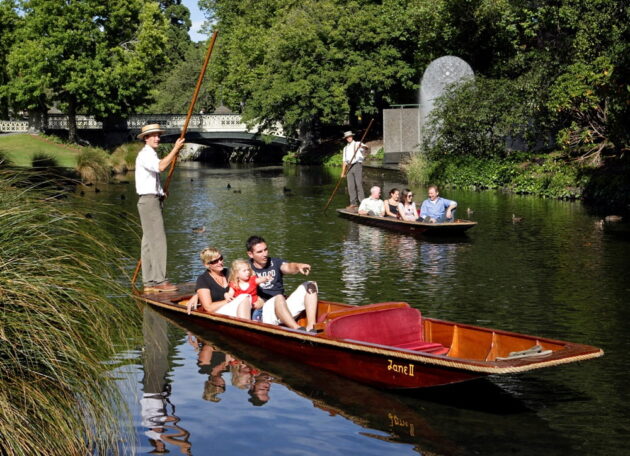 Punting on the Avon River