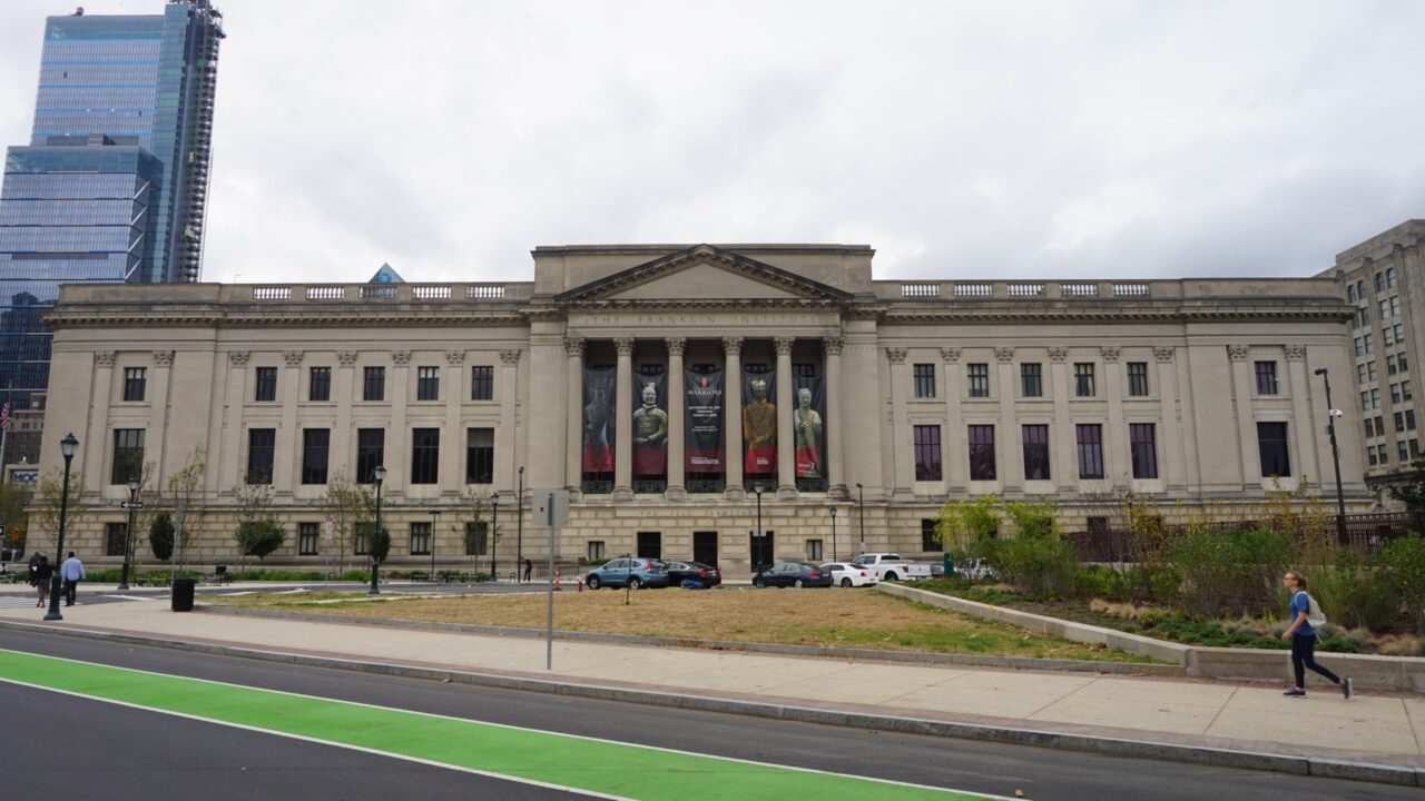 The Franklin Institute science museum on the Benjamin Franklin Parkway in Philadelphia